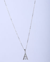 SK Pendant Chain with White colour Enamel Stone L