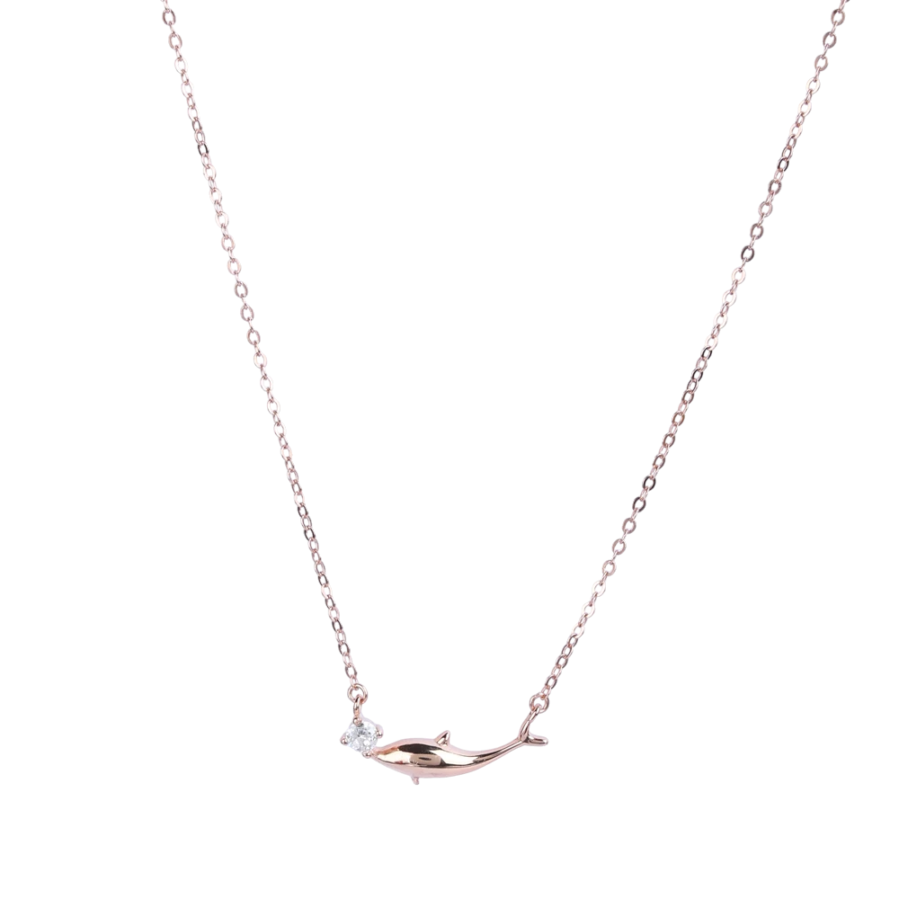 SK Pendant Chain with White colour Micro Stone H