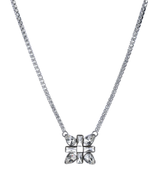 SK Pendant Chain with White colour Cubic Zirconia Stone Pattern 1