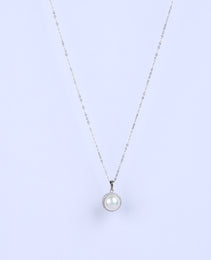 SK Pendant Chain with White colour Pearl Stone