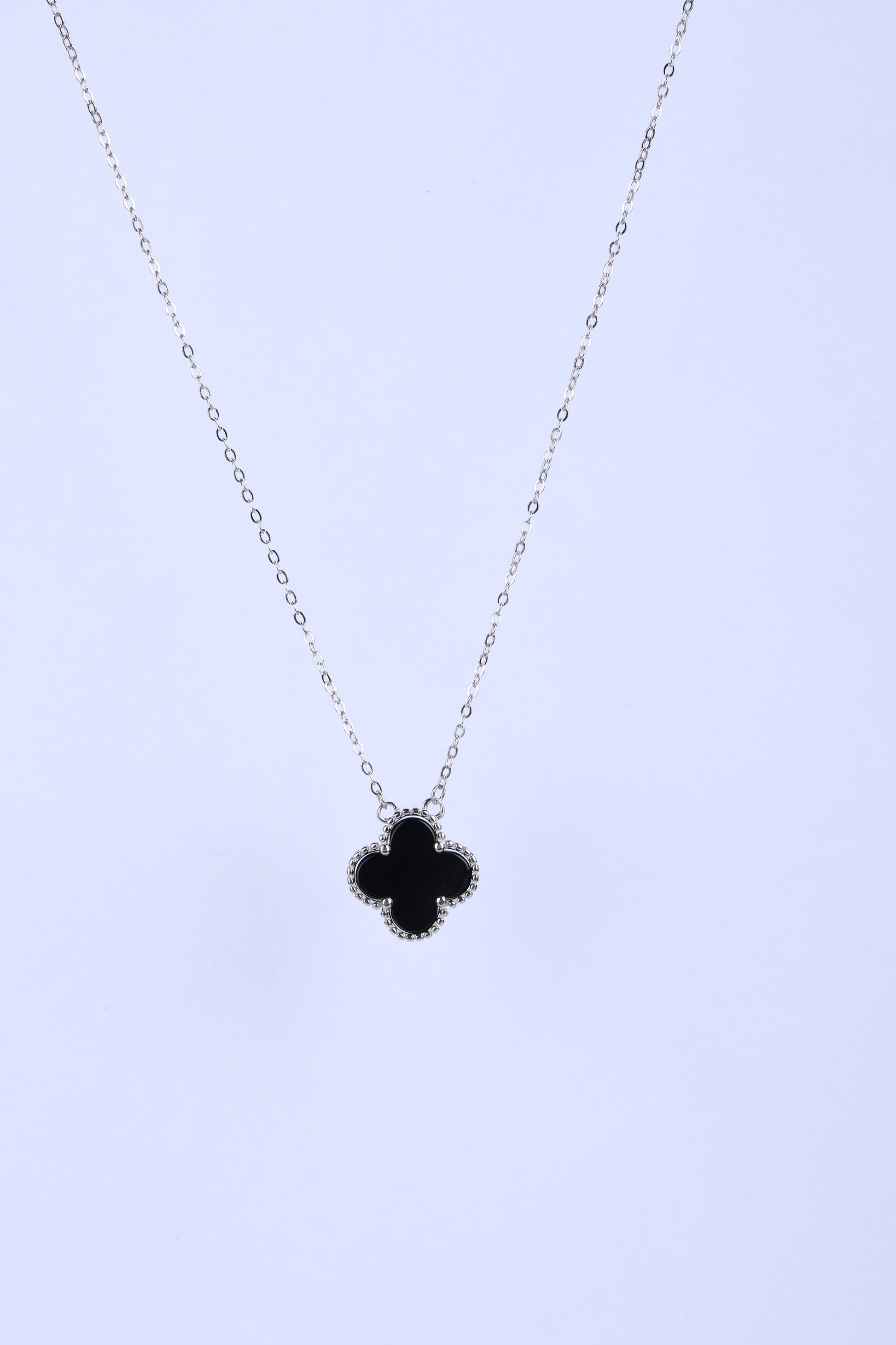 SK Pendant Chain with Black colour Onyx Stone