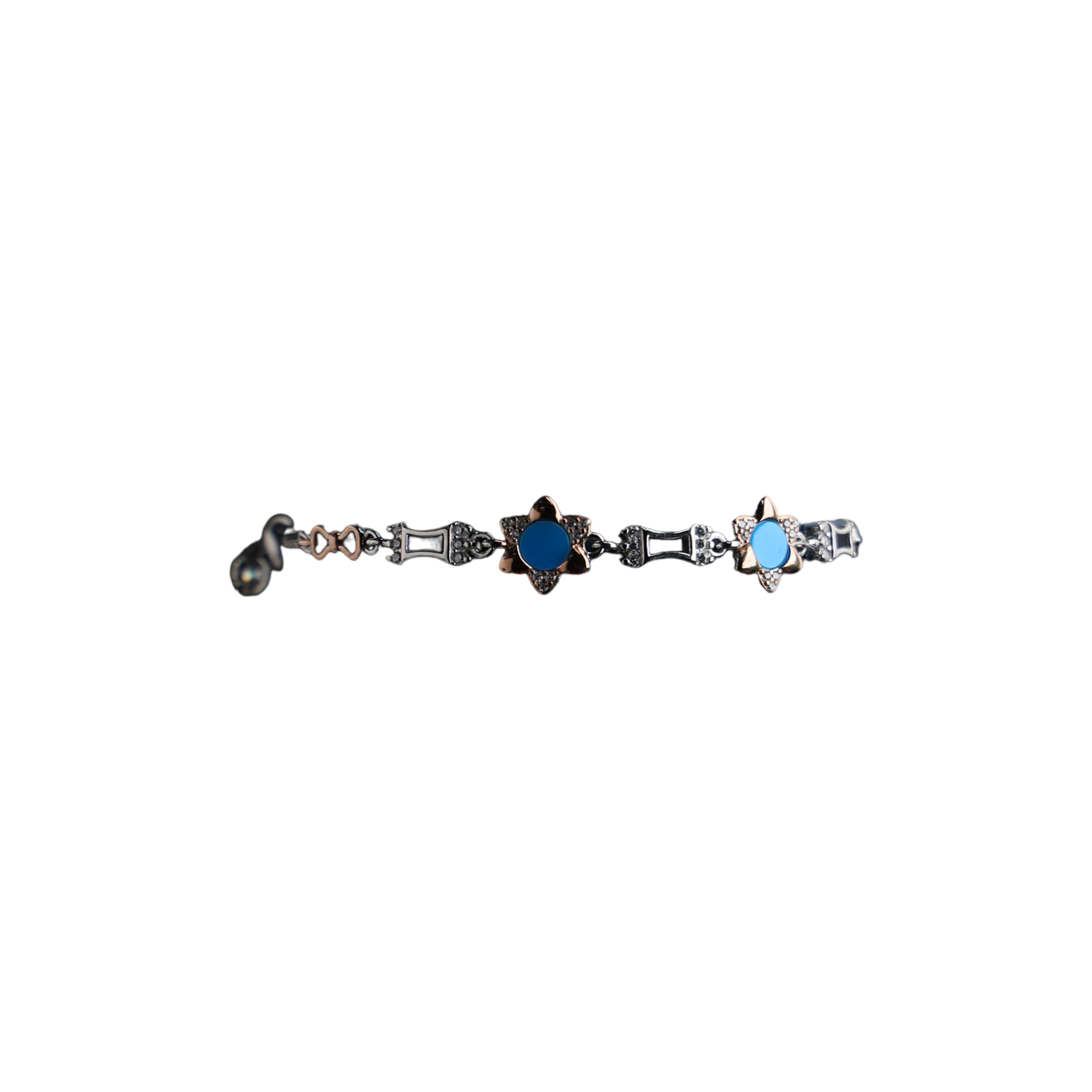 Mop Bracelet with Blue colour Enamel Stone H