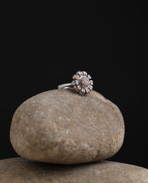 LR T Tone Ring with White colour Diamond Stone