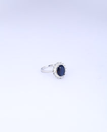 LR Fancy Ring with Black  colour Onyx  Stone