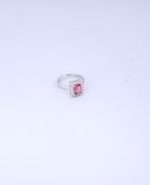 Semi Cocktail Ring with Pink colour Sapphire Stone