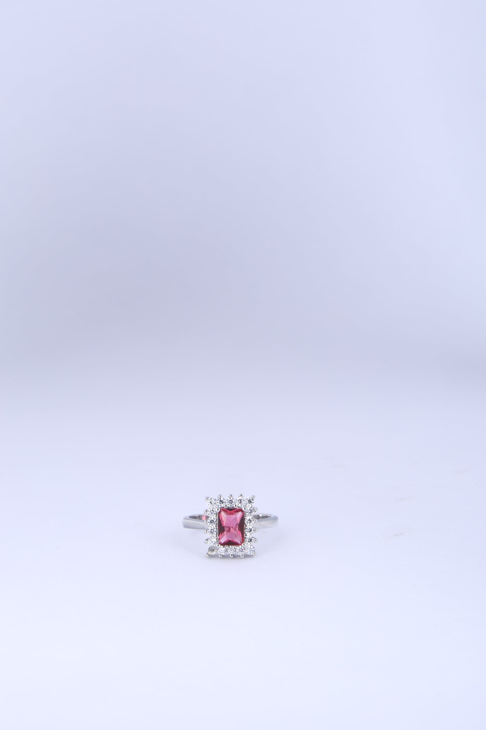 Semi Cocktail Ring with Pink colour Sapphire Stone