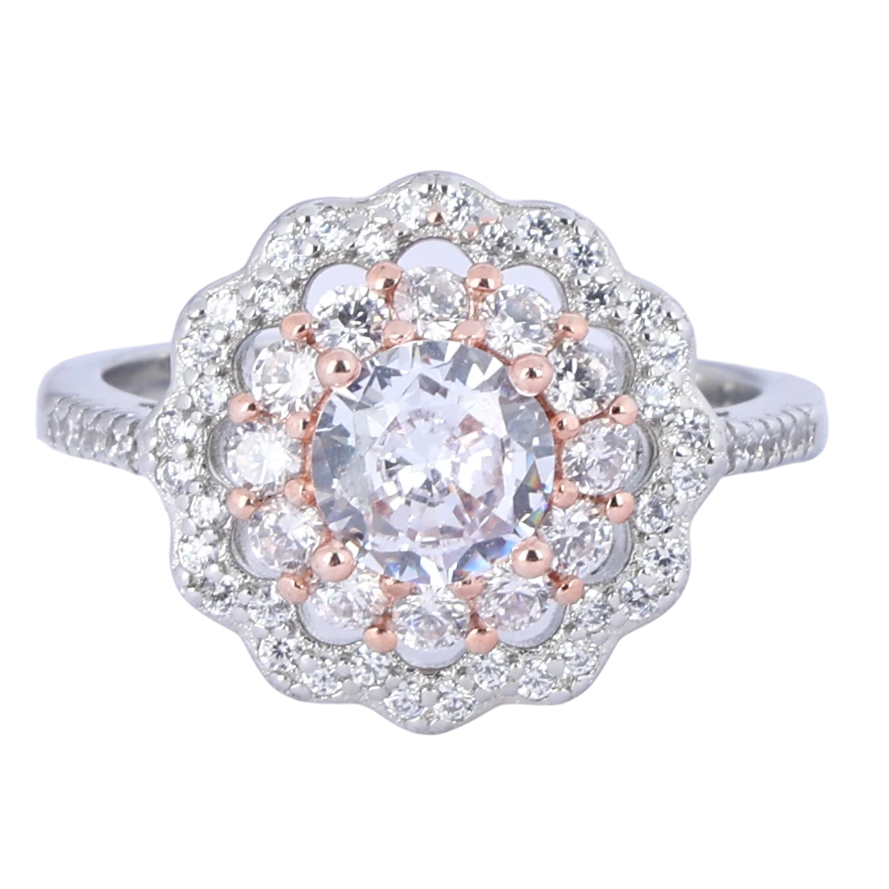 LR T Tone Ring with White colour Diamond Stone