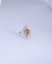 LR fancy Ring with Yellow colour Citrine  Stone